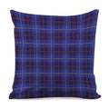 Deep Blue Stewart Tartan Print Pillow Cover