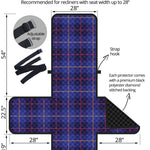 Deep Blue Stewart Tartan Print Recliner Protector