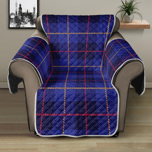 Deep Blue Stewart Tartan Print Recliner Protector