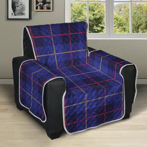 Deep Blue Stewart Tartan Print Recliner Protector