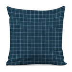 Deep Blue Tattersall Pattern Print Pillow Cover