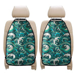 Deep Sea Wave Surfing Pattern Print Car Seat Organizers