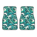 Deep Sea Wave Surfing Pattern Print Front Car Floor Mats
