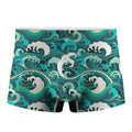 Deep Sea Wave Surfing Pattern Print Men's Boxer Briefs