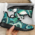 Deep Sea Wave Surfing Pattern Print Mesh Knit Shoes