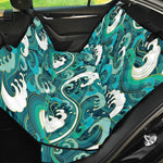 Deep Sea Wave Surfing Pattern Print Pet Car Back Seat Cover