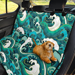 Deep Sea Wave Surfing Pattern Print Pet Car Back Seat Cover