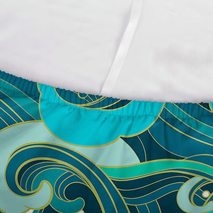 Deep Sea Wave Surfing Pattern Print Sofa Cover