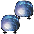 Deep Space Milky Way Print Car Headrest Covers