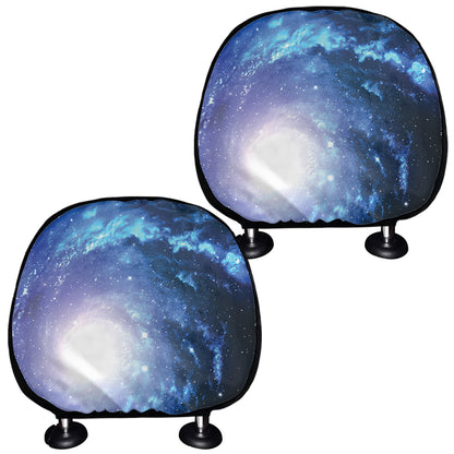 Deep Space Milky Way Print Car Headrest Covers