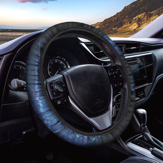 Deep Space Milky Way Print Car Steering Wheel Cover