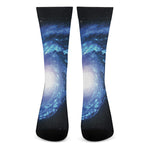 Deep Space Milky Way Print Crew Socks