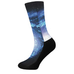 Deep Space Milky Way Print Crew Socks