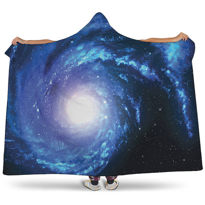 Deep Space Milky Way Print Hooded Blanket