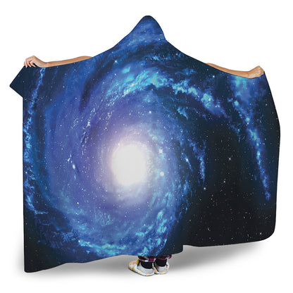 Deep Space Milky Way Print Hooded Blanket