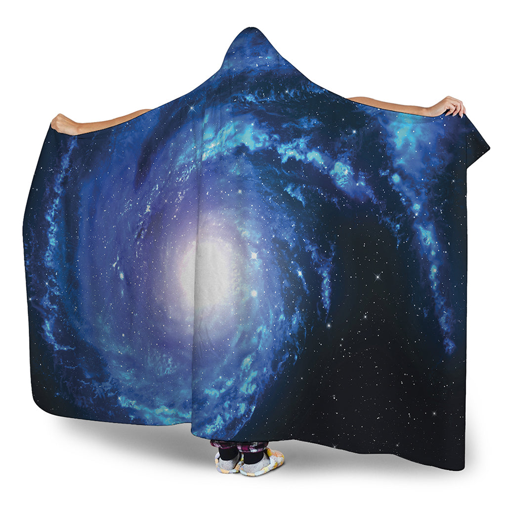 Deep Space Milky Way Print Hooded Blanket
