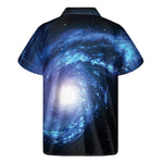 Deep Space Milky Way Print Men's Short Sleeve Shirt