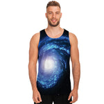 Deep Space Milky Way Print Men's Tank Top