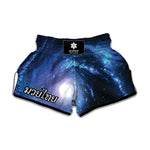 Deep Space Milky Way Print Muay Thai Boxing Shorts