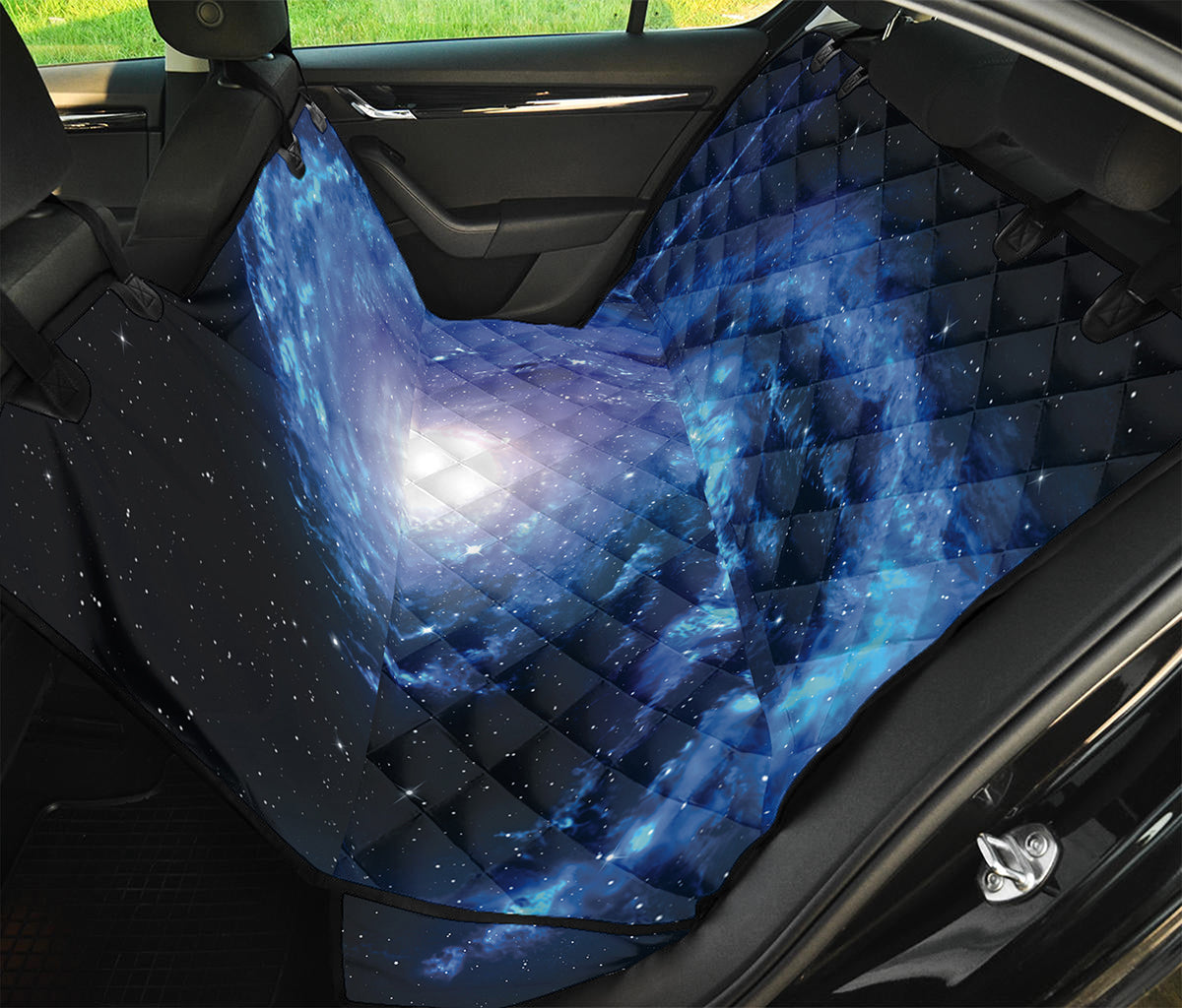 Deep Space Milky Way Print Pet Car Back Seat Cover