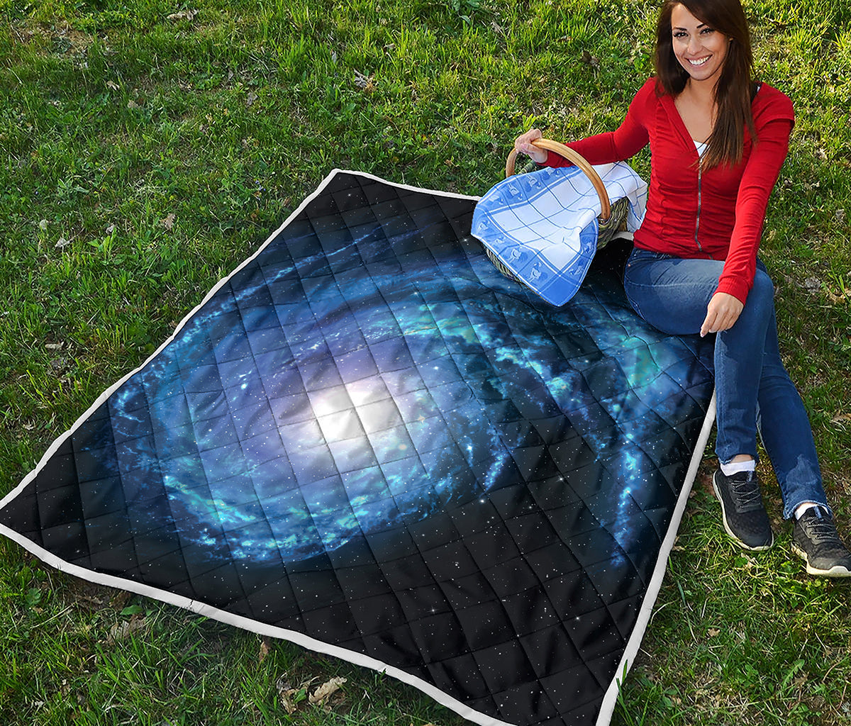 Deep Space Milky Way Print Quilt