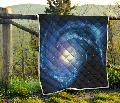 Deep Space Milky Way Print Quilt