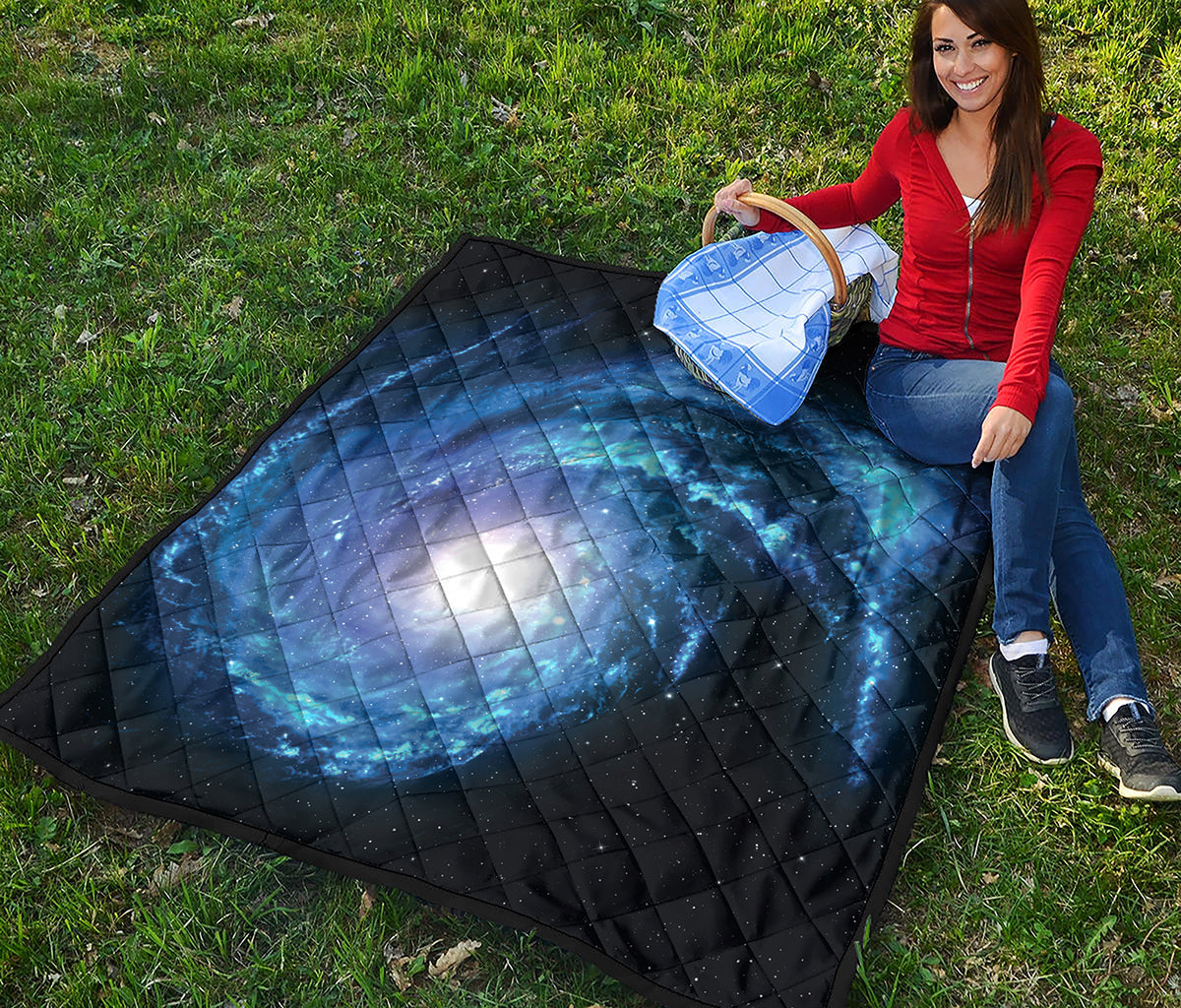 Deep Space Milky Way Print Quilt