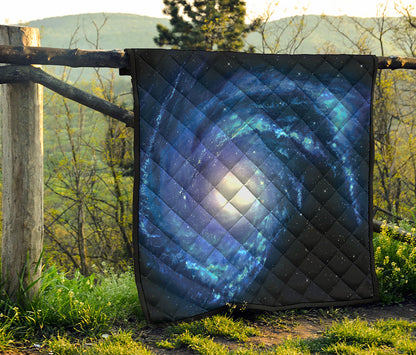 Deep Space Milky Way Print Quilt