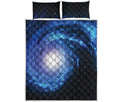 Deep Space Milky Way Print Quilt Bed Set