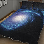 Deep Space Milky Way Print Quilt Bed Set