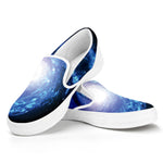 Deep Space Milky Way Print White Slip On Shoes