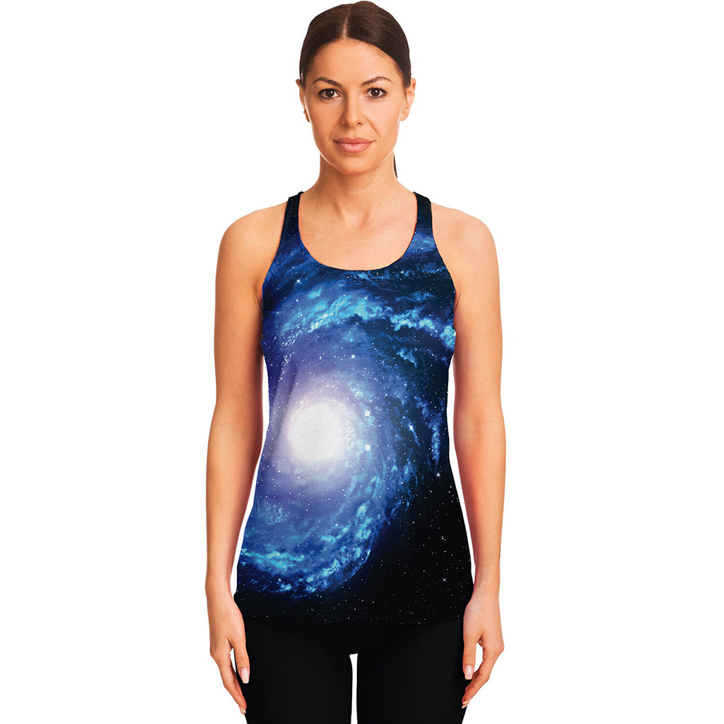 Deep Space Milky Way Print Women's Racerback Tank Top