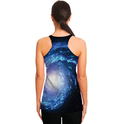 Deep Space Milky Way Print Women's Racerback Tank Top