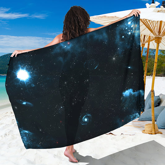 Deep Space Print Beach Sarong Wrap