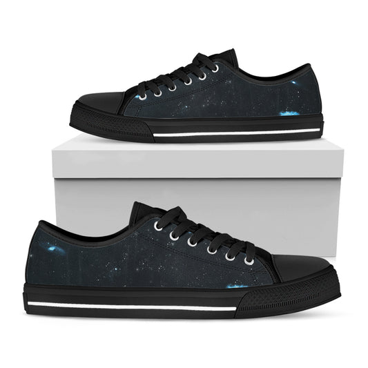 Deep Space Print Black Low Top Shoes