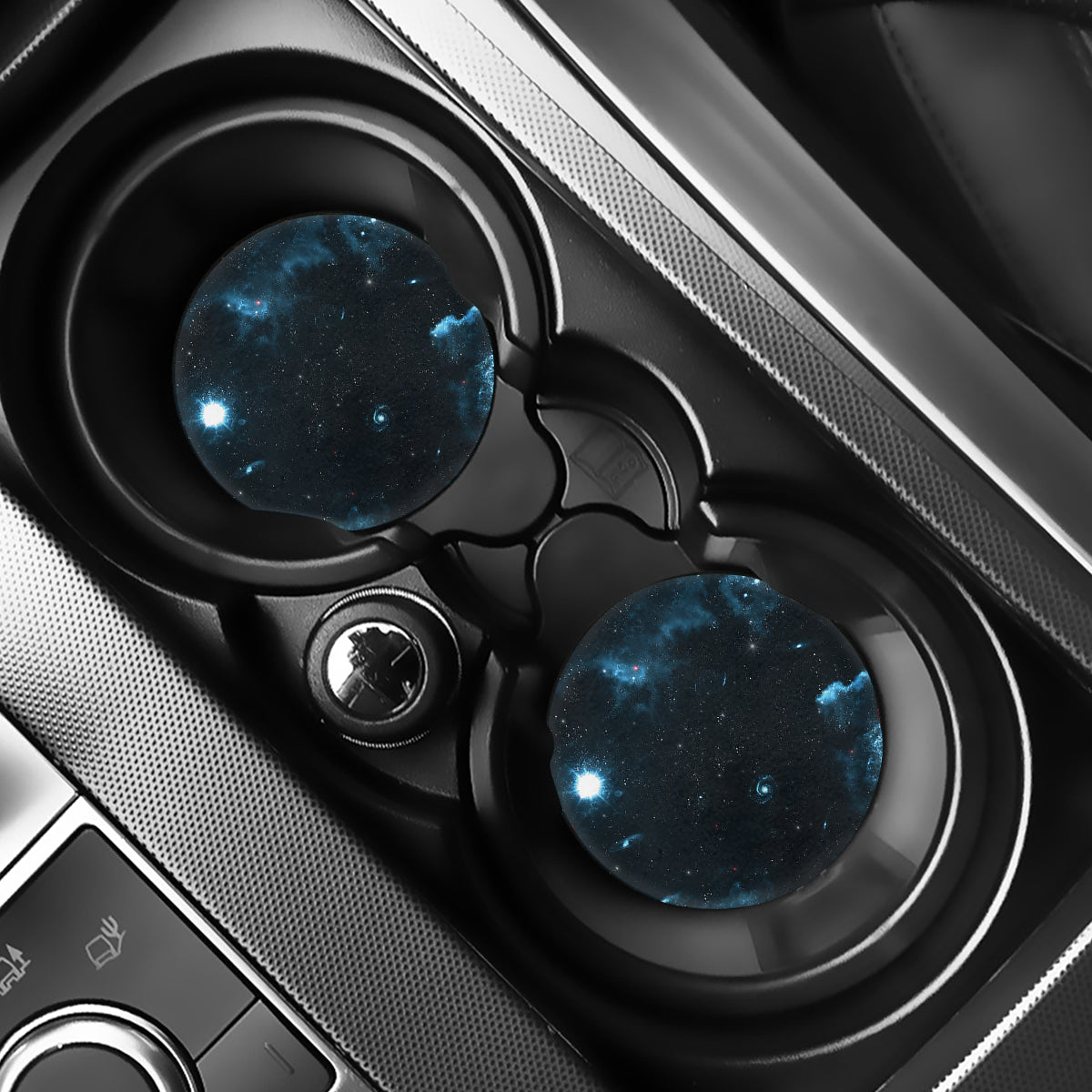 Deep Space Print Car Coasters