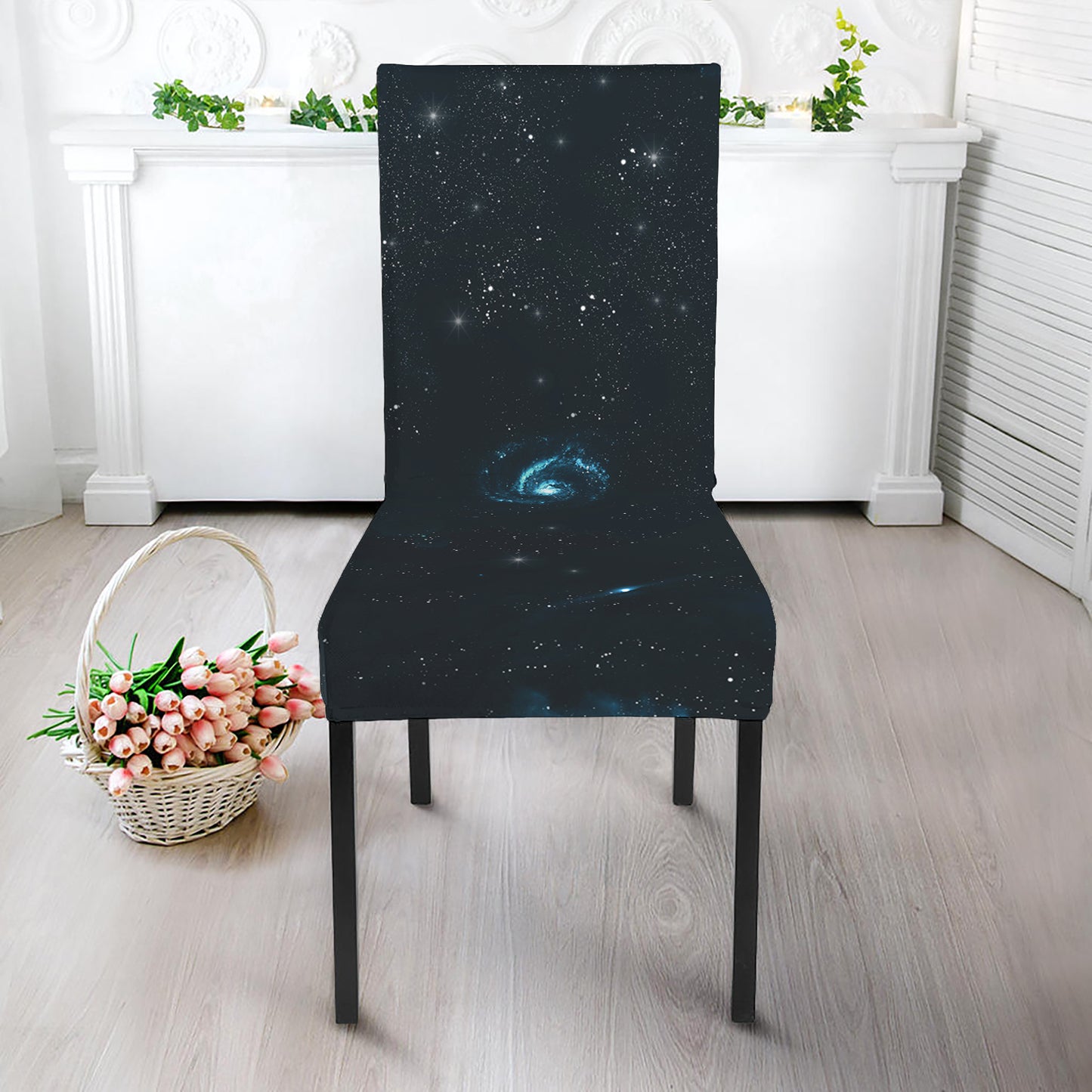 Deep Space Print Dining Chair Slipcover