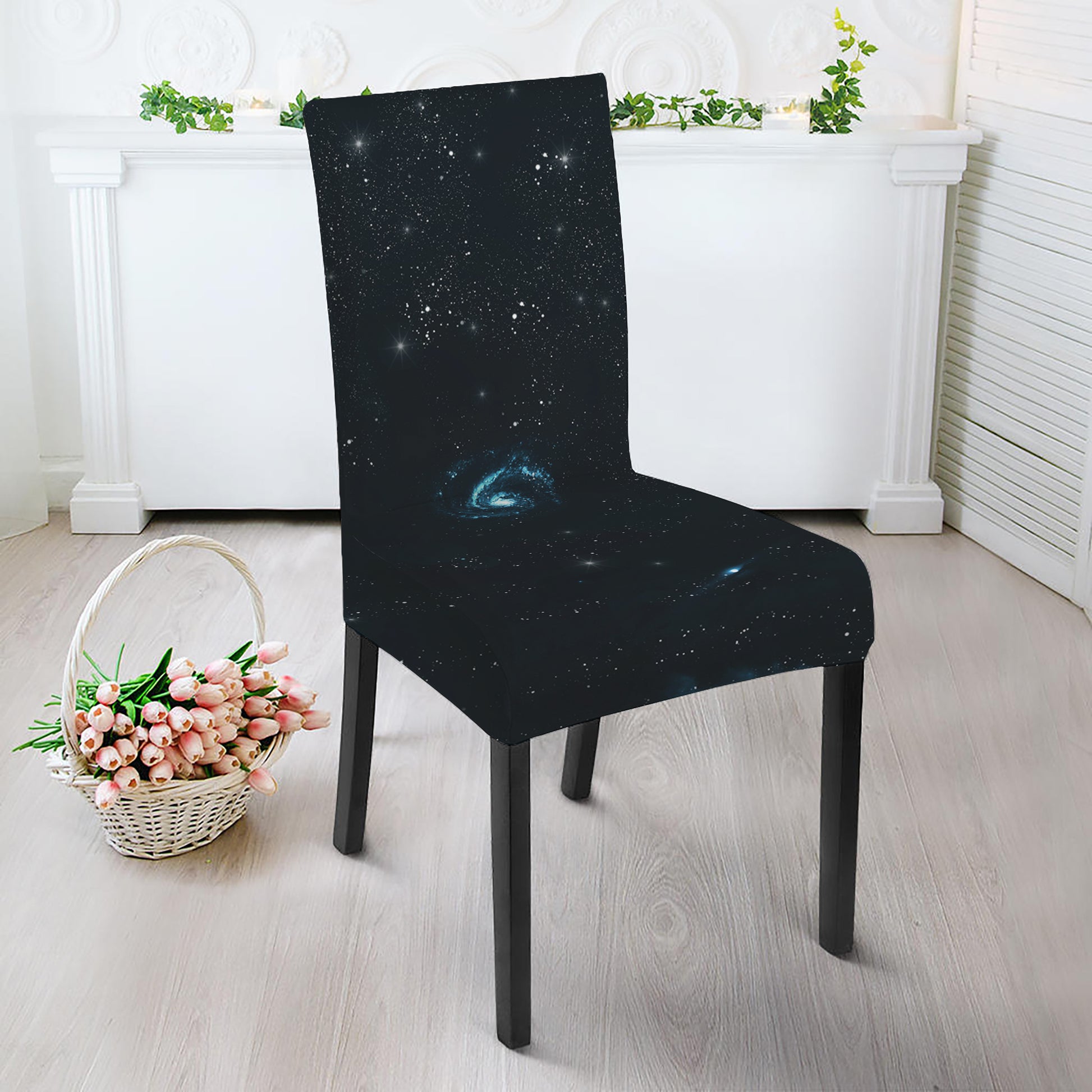Deep Space Print Dining Chair Slipcover