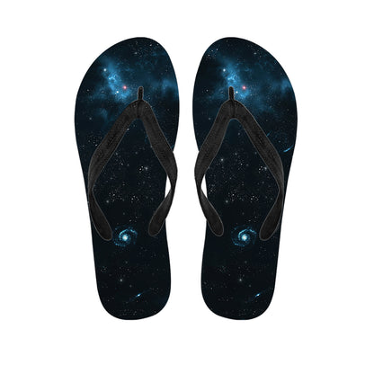 Deep Space Print Flip Flops