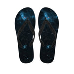 Deep Space Print Flip Flops