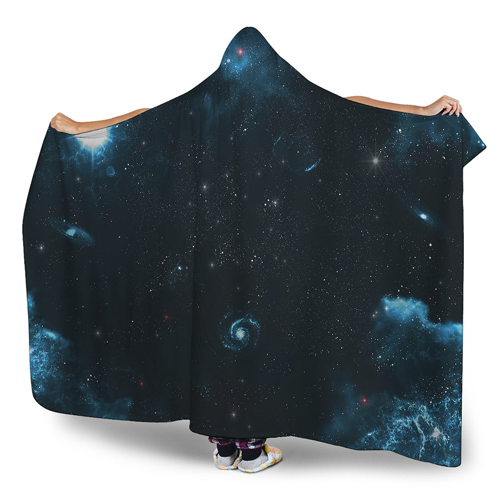 Deep Space Print Hooded Blanket