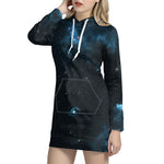 Deep Space Print Hoodie Dress