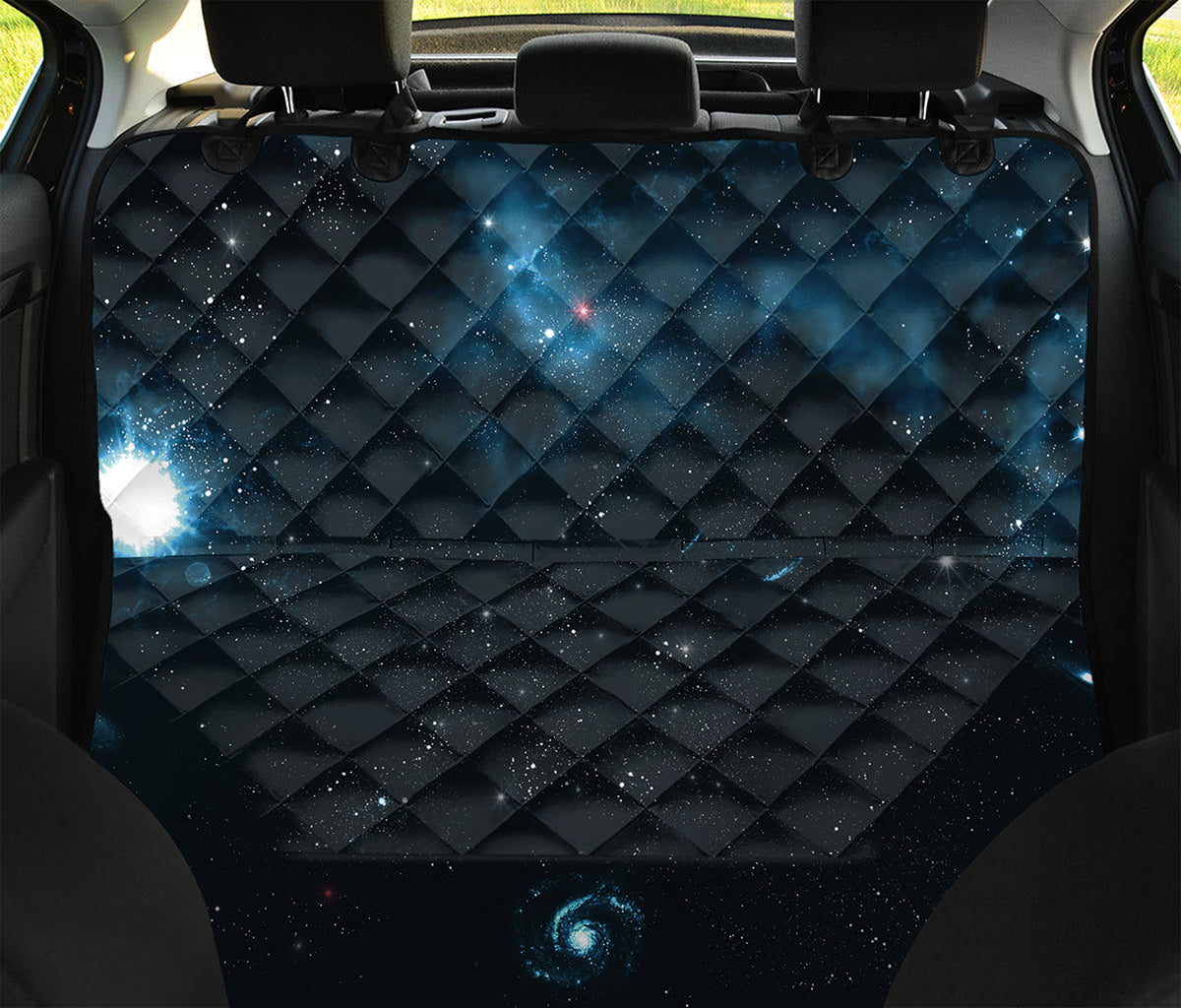 Deep Space Print Pet Car Back Seat Cover