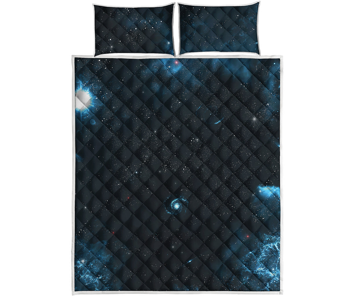 Deep Space Print Quilt Bed Set