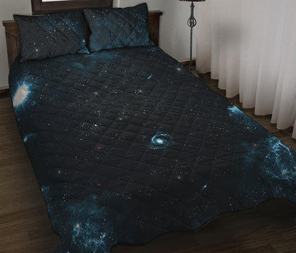 Deep Space Print Quilt Bed Set