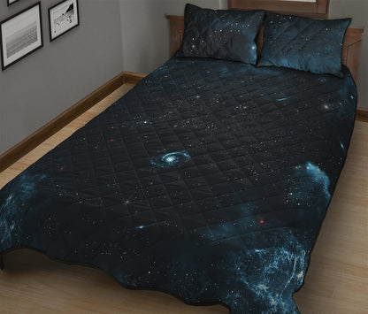 Deep Space Print Quilt Bed Set