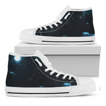 Deep Space Print White High Top Shoes