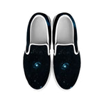 Deep Space Print White Slip On Shoes