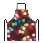 Defocused Christmas Lights Print Apron