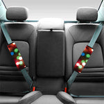 Defocused Christmas Lights Print Car Seat Belt Covers